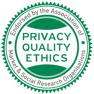 Endorsed by the Association of Market & Social Research Organisations - Privacy, Quality, Ethics