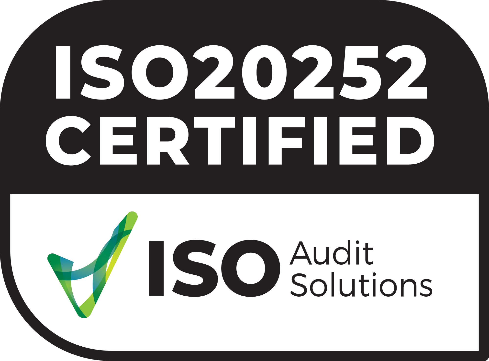 ISO Experts logo - ISO 20252 Certified